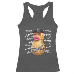 Funny Burnt Peanut Goop Racerback Tank Top Mhmmm Goop Bungulato TS14 Dark Heather Print Your Wear