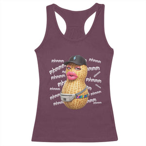 Funny Burnt Peanut Goop Racerback Tank Top Mhmmm Goop Bungulato TS14 Maroon Print Your Wear