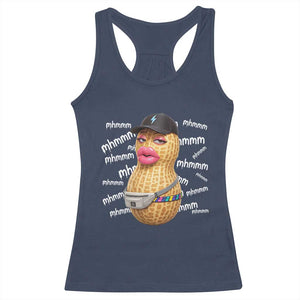 Funny Burnt Peanut Goop Racerback Tank Top Mhmmm Goop Bungulato TS14 Navy Print Your Wear