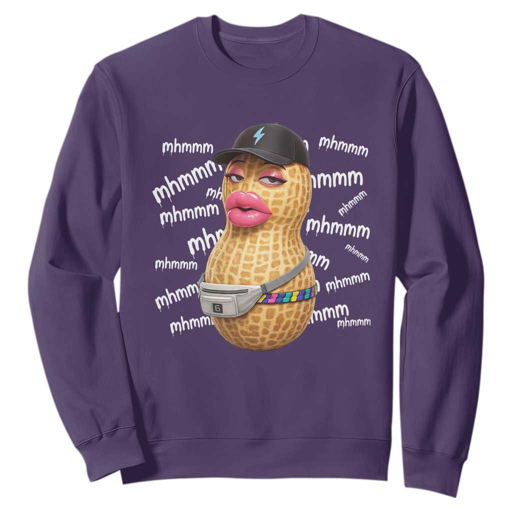 Funny Burnt Peanut Goop Sweatshirt Mhmmm Goop Bungulato TS14 Purple Print Your Wear