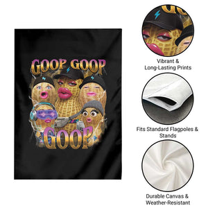 Funny Burnt Peanut Goop Garden Flag Bungulato 90s Bootleg Meme Trendy TS14 Print Your Wear