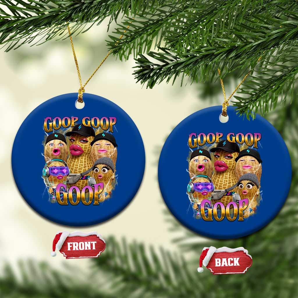 Funny Burnt Peanut Goop Ceramic Ornament Bungulato 90s Bootleg Meme Trendy TS14 1pc Blue Print Your Wear