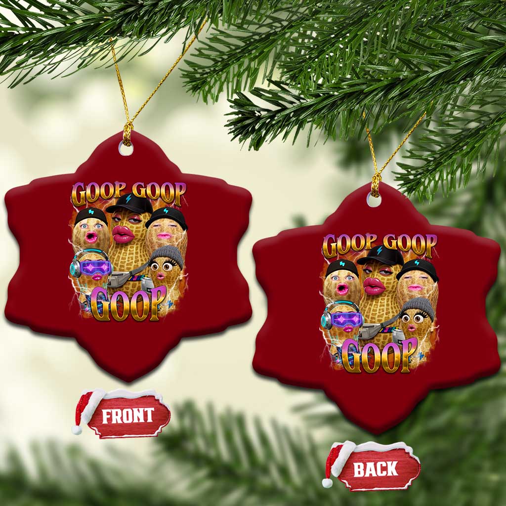 Funny Burnt Peanut Goop Ceramic Ornament Bungulato 90s Bootleg Meme Trendy TS14 Print Your Wear