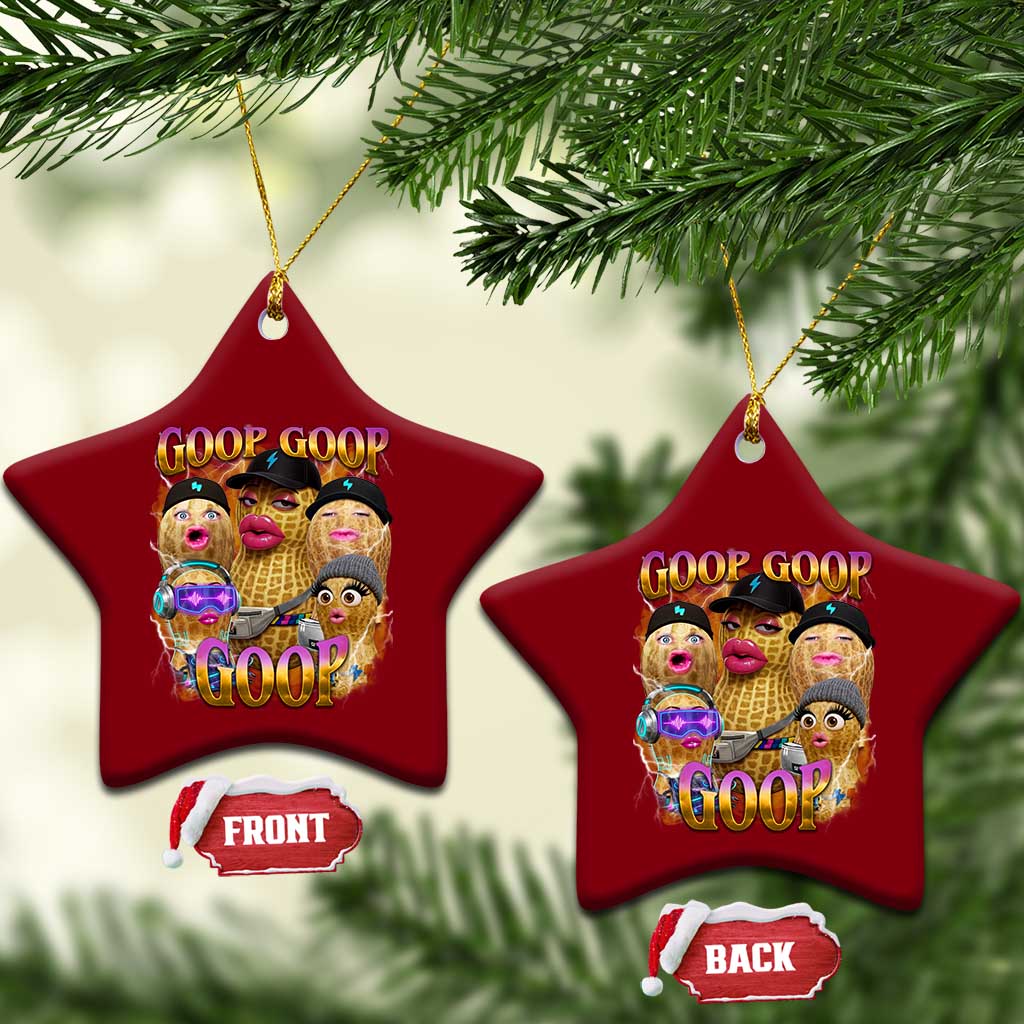 Funny Burnt Peanut Goop Ceramic Ornament Bungulato 90s Bootleg Meme Trendy TS14 Print Your Wear