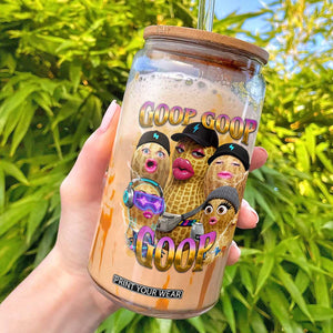 Funny Burnt Peanut Goop Glass Can Bungulato 90s Bootleg Meme Trendy TS14 Black Print Your Wear