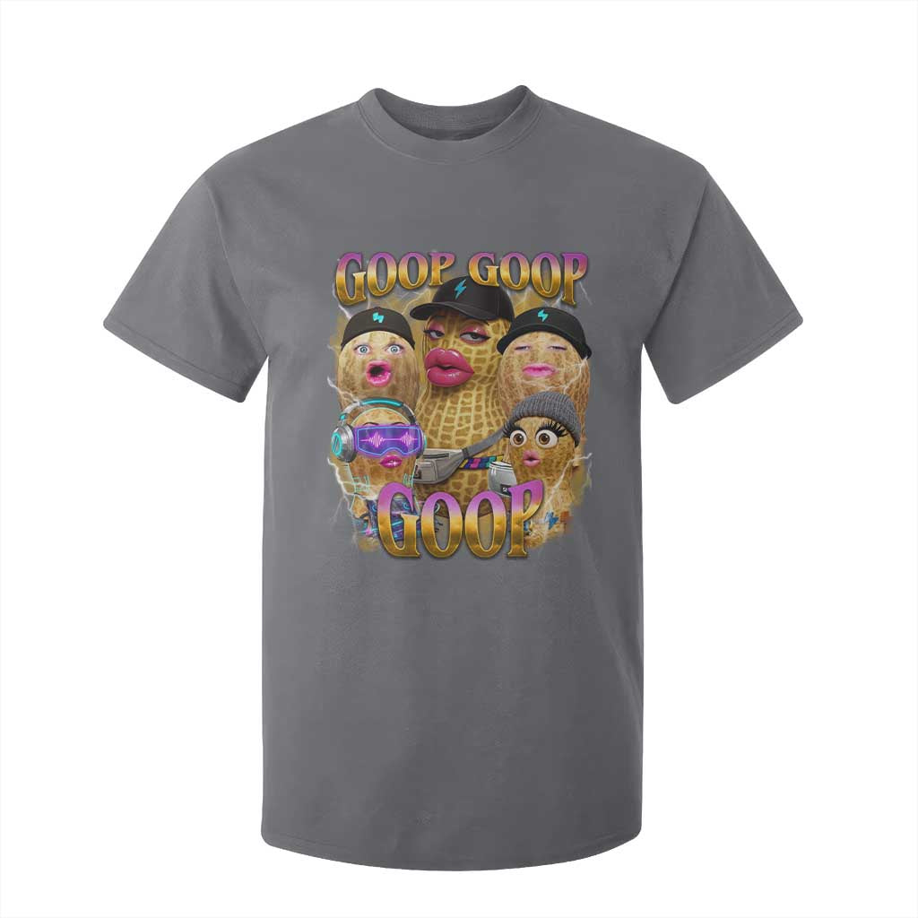 Funny Burnt Peanut Goop T Shirt For Kid Bungulato 90s Bootleg Meme Trendy TS14 Charcoal Print Your Wear