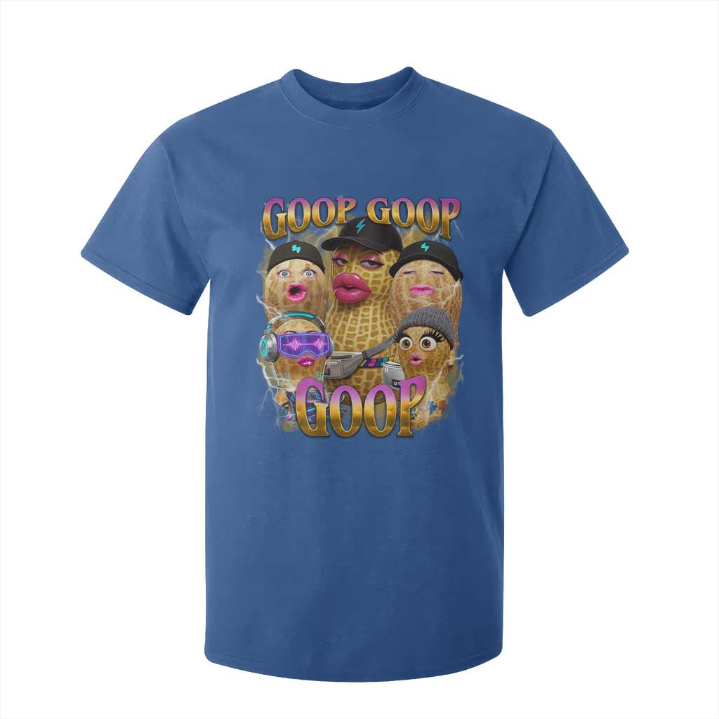Funny Burnt Peanut Goop T Shirt For Kid Bungulato 90s Bootleg Meme Trendy TS14 Royal Blue Print Your Wear