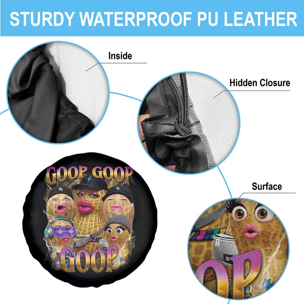 Funny Burnt Peanut Goop Spare Tire Cover Bungulato 90s Bootleg Meme Trendy TS14 Print Your Wear