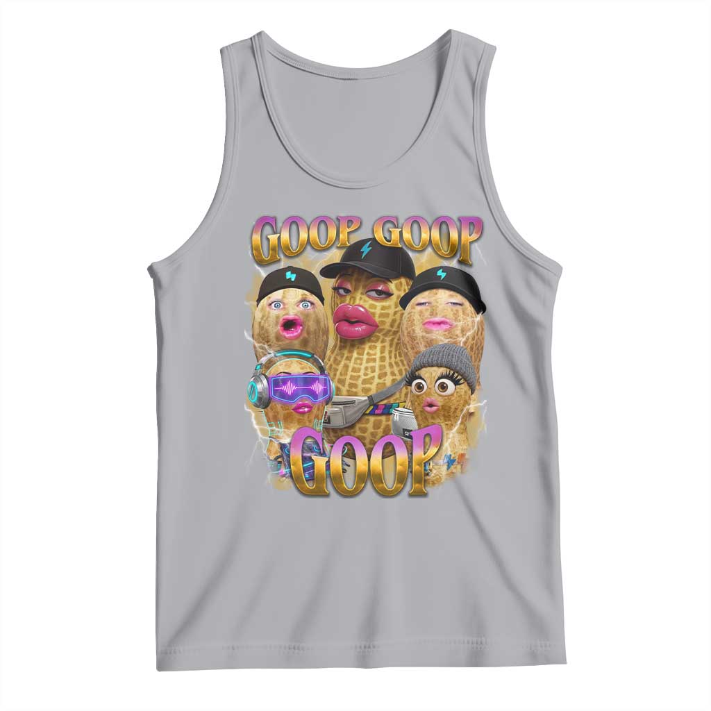 Funny Burnt Peanut Goop Tank Top Bungulato 90s Bootleg Meme Trendy TS14 Athletic Heather Print Your Wear