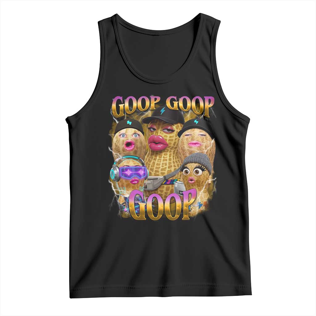 Funny Burnt Peanut Goop Tank Top Bungulato 90s Bootleg Meme Trendy TS14 Black Print Your Wear