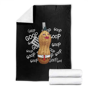 Funny Burnt Peanut Bungulator Throw Blanket Mhmmm Goop Goop TS14 Black Print Your Wear