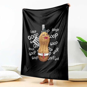 Funny Burnt Peanut Bungulator Throw Blanket Mhmmm Goop Goop TS14 Print Your Wear