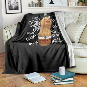 Funny Burnt Peanut Bungulator Throw Blanket Mhmmm Goop Goop TS14 Print Your Wear