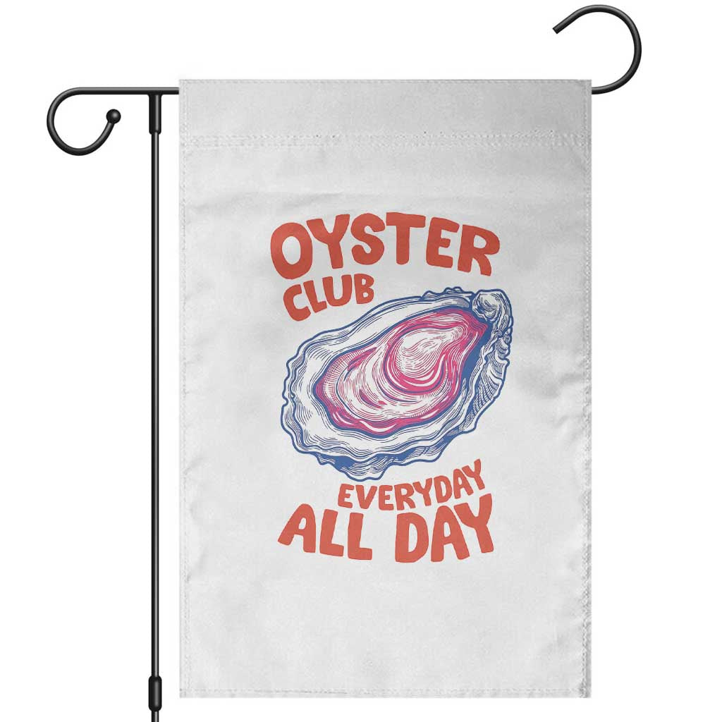 Oyster Club Garden Flag Retro Summer Beach Vacation Gift TS14 White Print Your Wear