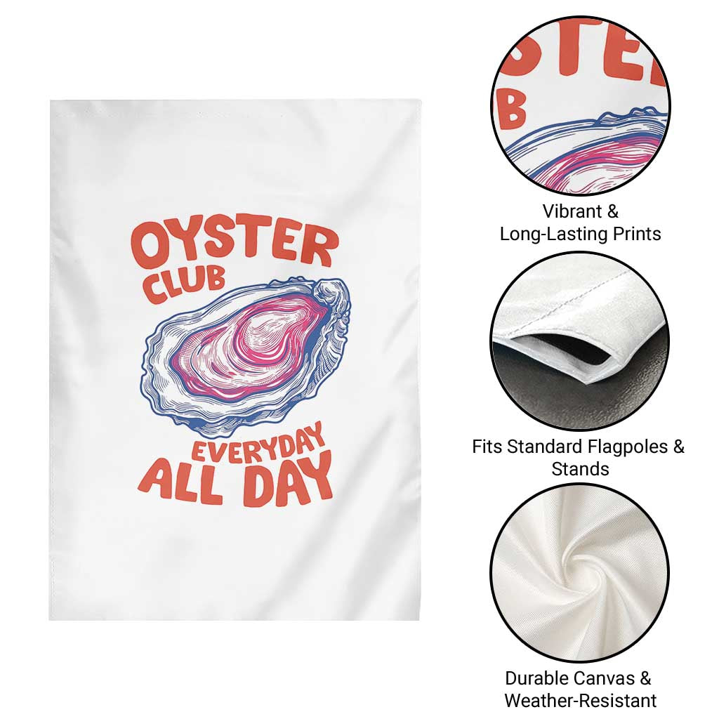 Oyster Club Garden Flag Retro Summer Beach Vacation Gift TS14 Print Your Wear