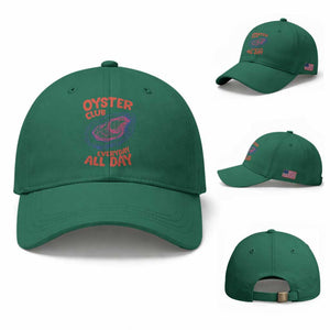 Oyster Club Baseball Cap Retro Summer Beach Vacation Gift TS14 Baseball Cap Universal Fit Irish Green Print Your Wear