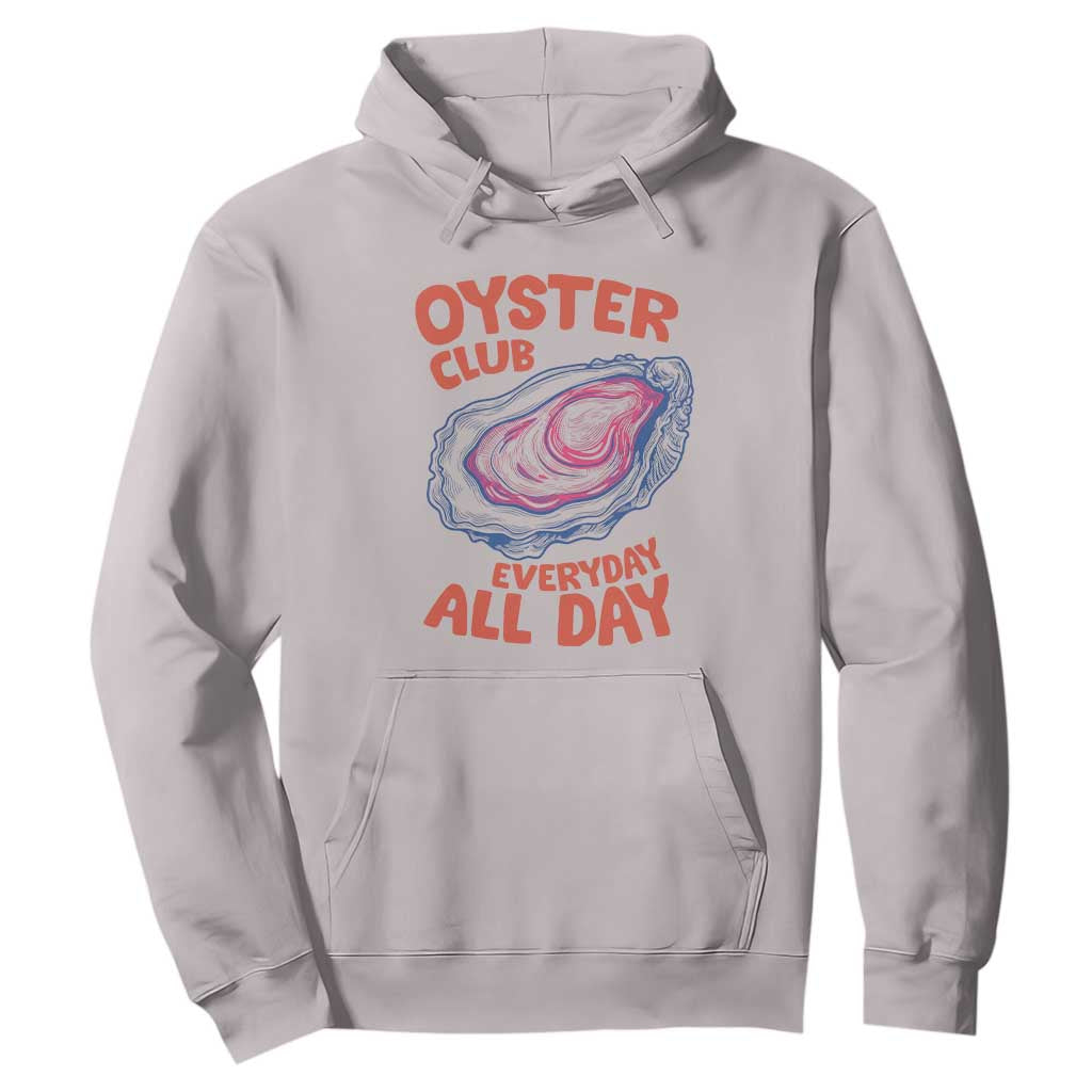Oyster Club Hoodie Retro Summer Beach Vacation Gift TS14 Ice Gray Print Your Wear