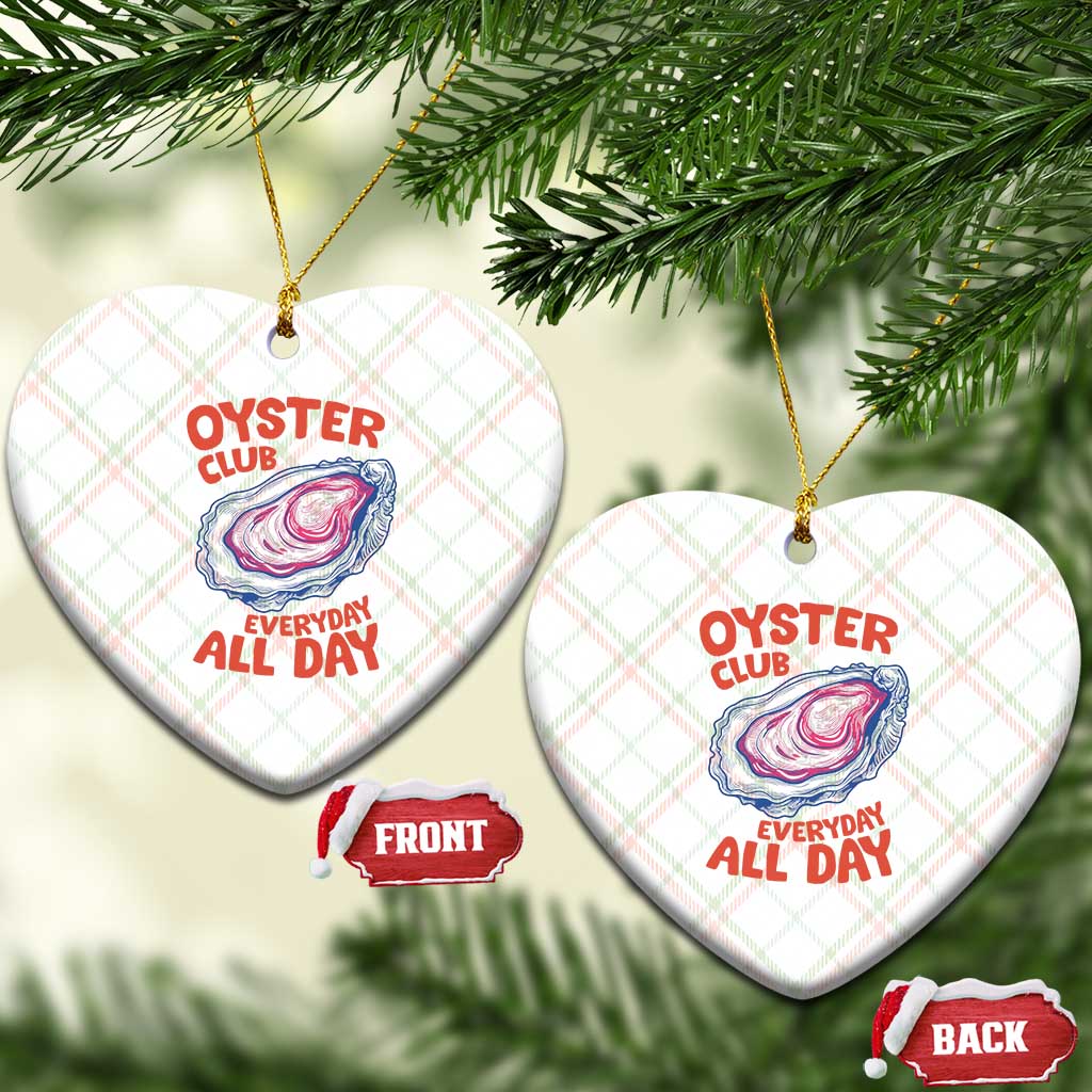 Oyster Club Ceramic Ornament Retro Summer Beach Vacation Gift TS14 Print Your Wear
