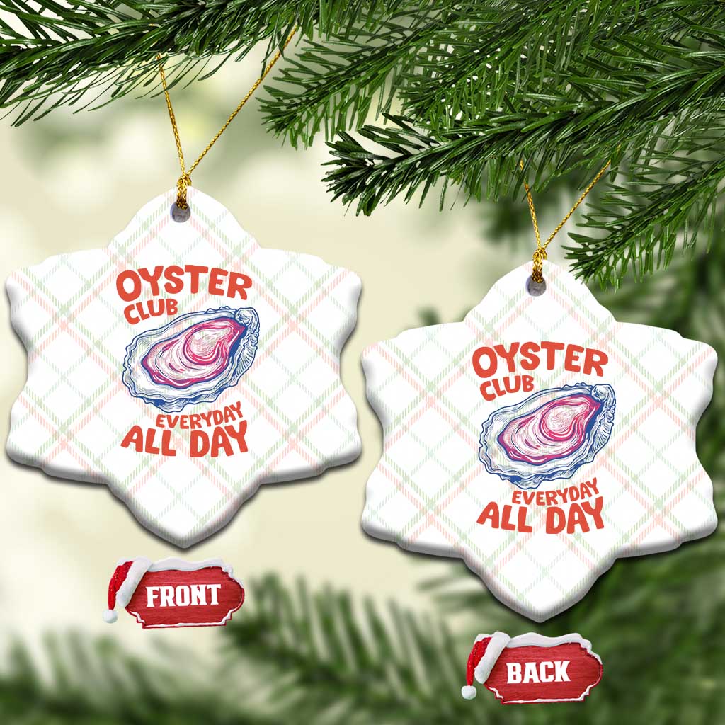 Oyster Club Ceramic Ornament Retro Summer Beach Vacation Gift TS14 Print Your Wear