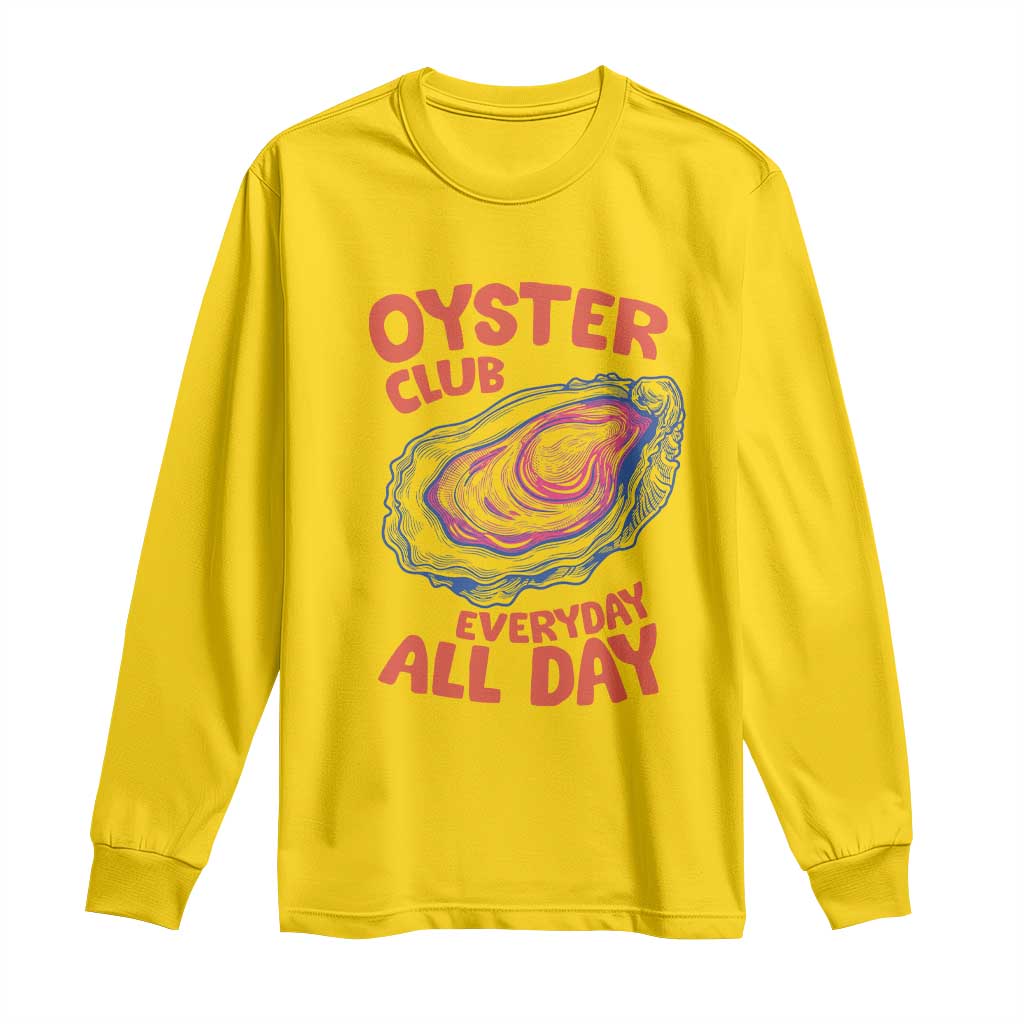 Oyster Club Long Sleeve Shirt Retro Summer Beach Vacation Gift TS14 Daisy Print Your Wear