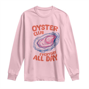 Oyster Club Long Sleeve Shirt Retro Summer Beach Vacation Gift TS14 Light Pink Print Your Wear