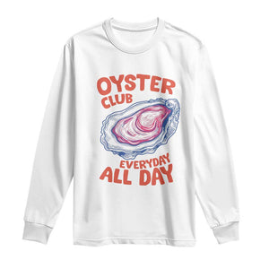 Oyster Club Long Sleeve Shirt Retro Summer Beach Vacation Gift TS14 White Print Your Wear