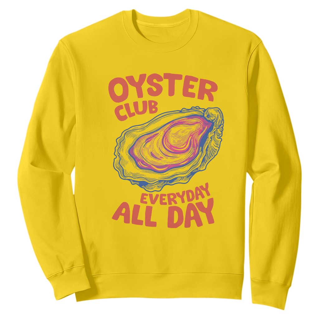 Oyster Club Sweatshirt Retro Summer Beach Vacation Gift TS14 Daisy Print Your Wear