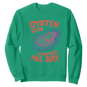 Oyster Club Sweatshirt Retro Summer Beach Vacation Gift TS14 Irish Green Print Your Wear