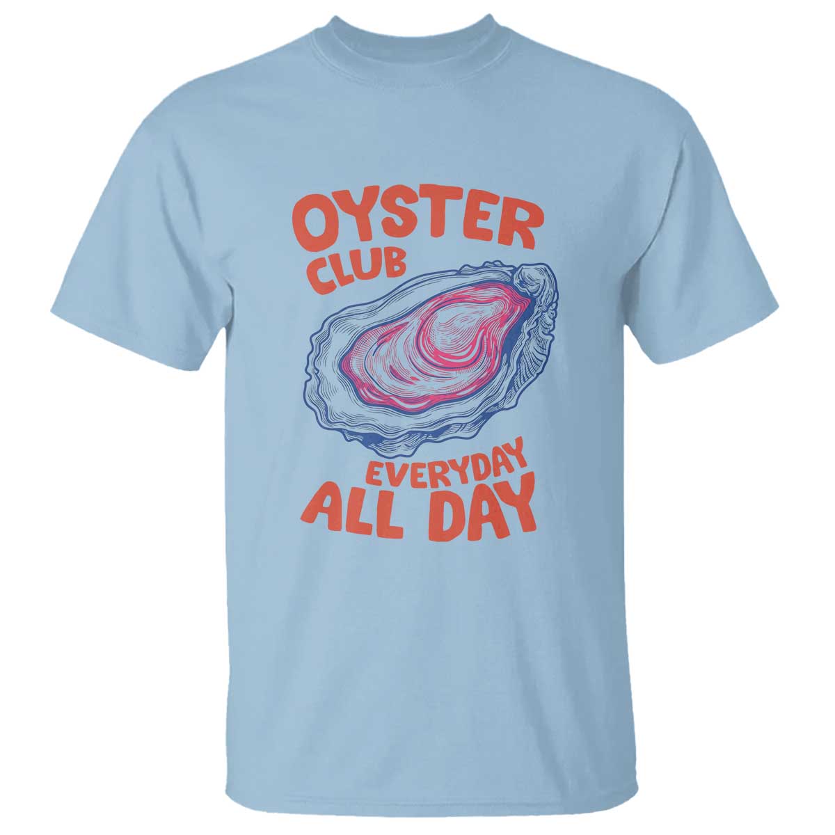 Oyster Club T Shirt Retro Summer Beach Vacation Gift TS14 Light Blue Print Your Wear