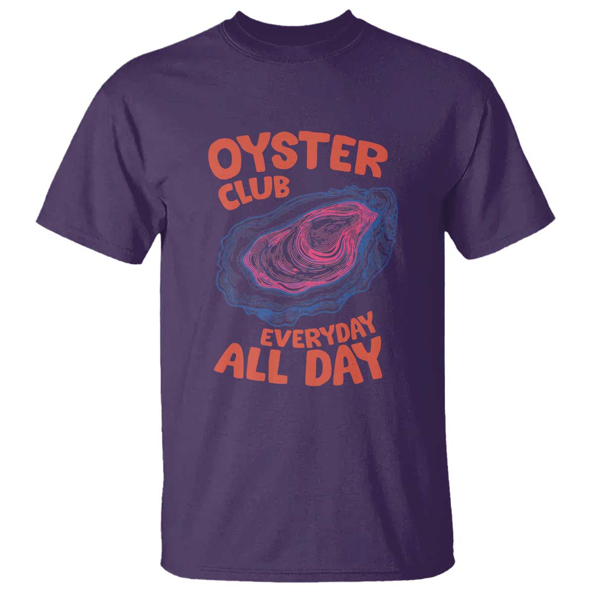 Oyster Club T Shirt Retro Summer Beach Vacation Gift TS14 Purple Print Your Wear
