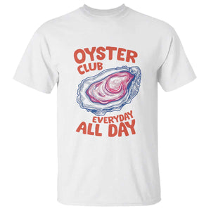 Oyster Club T Shirt Retro Summer Beach Vacation Gift TS14 White Print Your Wear