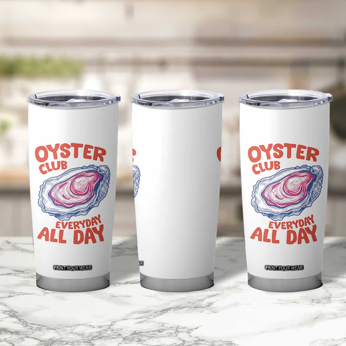 Oyster Club Tumbler Cup Retro Summer Beach Vacation Gift TS14 Print Your Wear