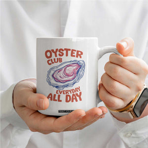 Oyster Club Coffee Mug Retro Summer Beach Vacation Gift TS14 Print Your Wear