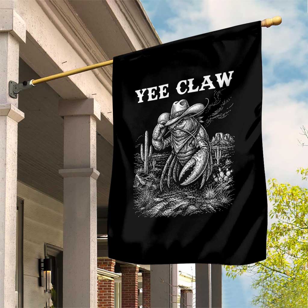 Yee Claw Lobster Garden Flag Funny Crawfish Western Meme TS14 Print Your Wear
