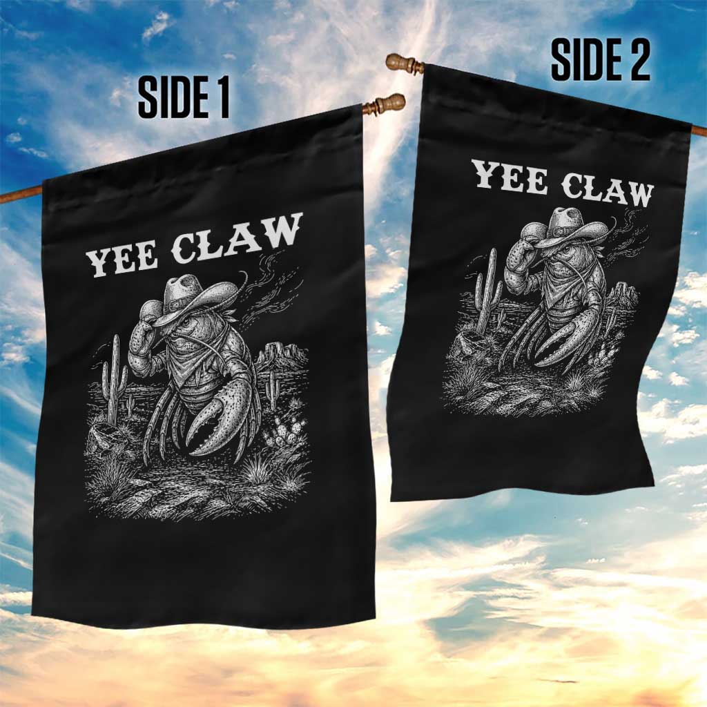 Yee Claw Lobster Garden Flag Funny Crawfish Western Meme TS14 Print Your Wear