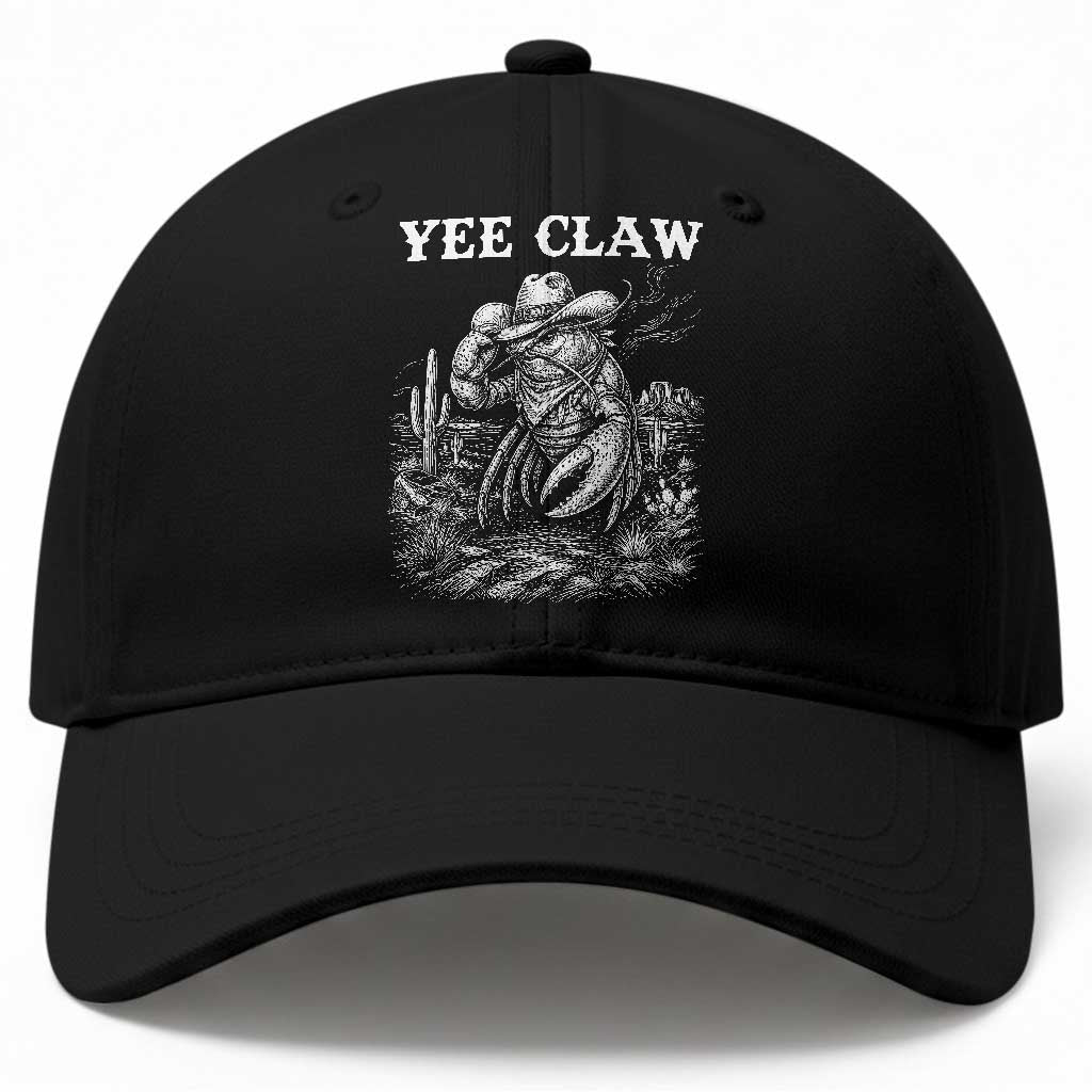 Yee Claw Lobster Baseball Cap Funny Crawfish Western Meme TS14 Print Your Wear