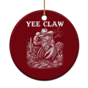 Yee Claw Lobster Ceramic Ornament Funny Crawfish Western Meme TS14 1pc Red Print Your Wear