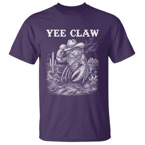 Yee Claw Lobster T Shirt Funny Crawfish Western Meme TS14 Purple Print Your Wear
