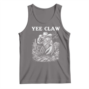 Yee Claw Lobster Tank Top Funny Crawfish Western Meme TS14 Deep Heather Print Your Wear