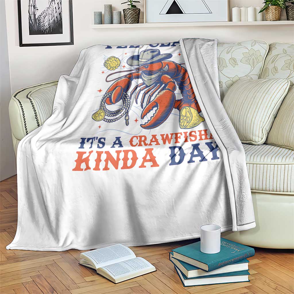 Yee Claw Lobster Throw Blanket It's a Crawfish Kinda Day Summer Beach Vaction Gift TS14 Print Your Wear