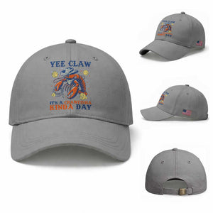 Yee Claw Lobster Baseball Cap It's a Crawfish Kinda Day Summer Beach Vaction Gift TS14 Baseball Cap Universal Fit Sport Gray Print Your Wear