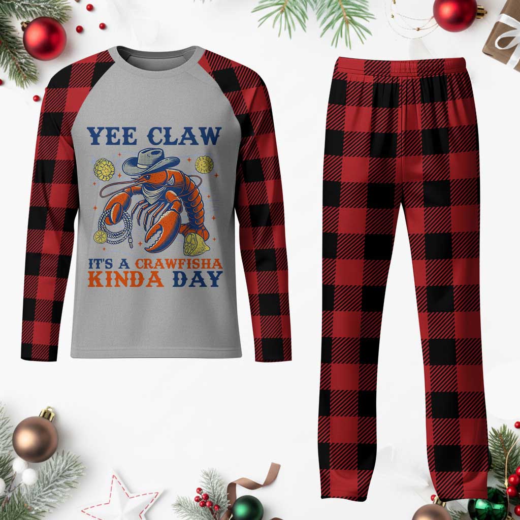 Yee Claw Lobster Plaid Pajama Set It's a Crawfish Kinda Day Summer Beach Vaction Gift TS14 Buffalo Plaid Print Your Wear