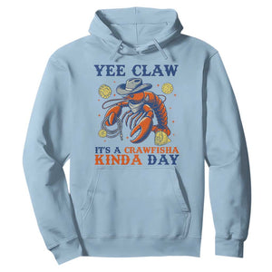 Yee Claw Lobster Hoodie It's a Crawfish Kinda Day Summer Beach Vaction Gift TS14 Light Blue Print Your Wear