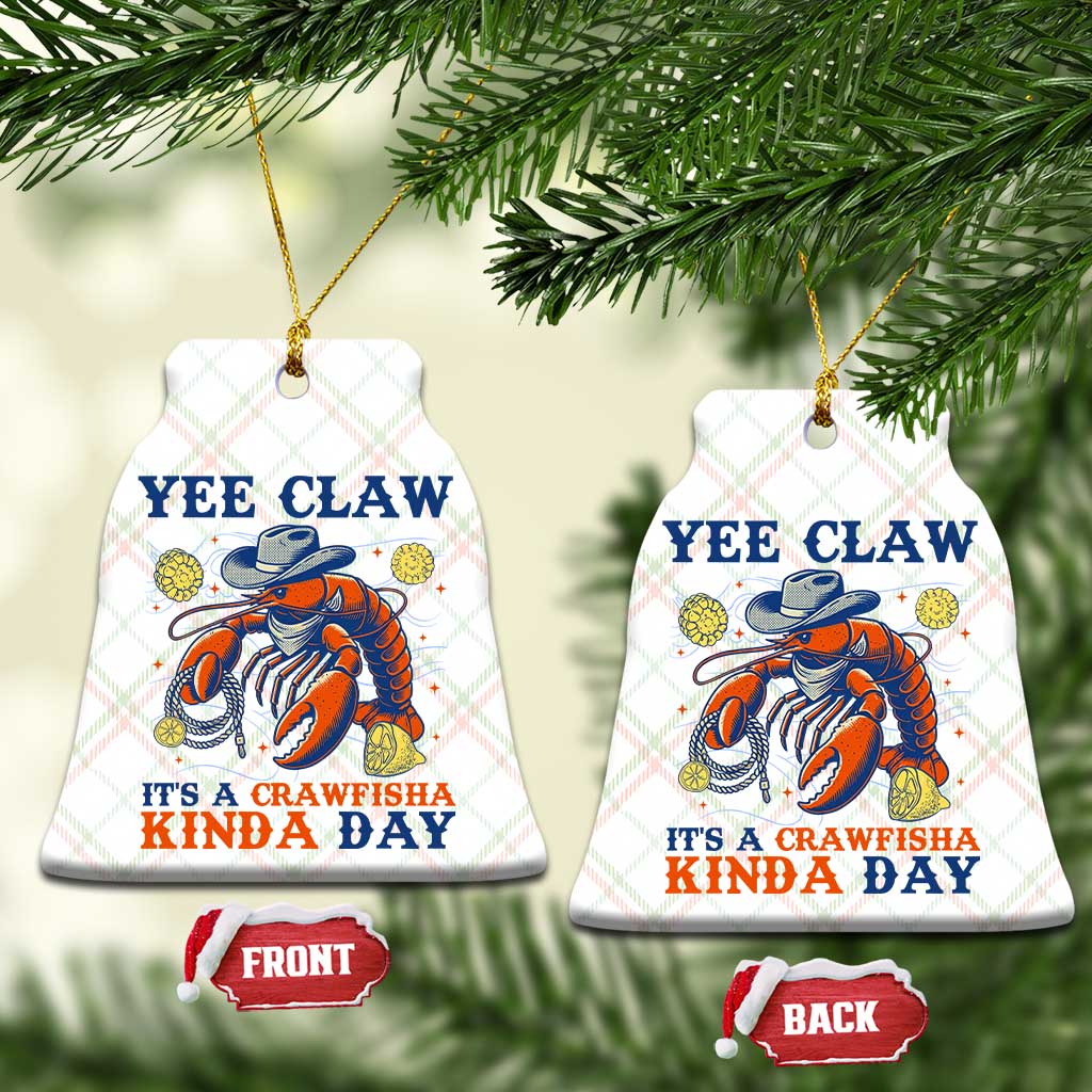 Yee Claw Lobster Ceramic Ornament It's a Crawfish Kinda Day Summer Beach Vaction Gift TS14 Print Your Wear