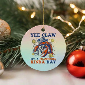 Yee Claw Lobster Ceramic Ornament It's a Crawfish Kinda Day Summer Beach Vaction Gift TS14 1pc Pastel Print Your Wear