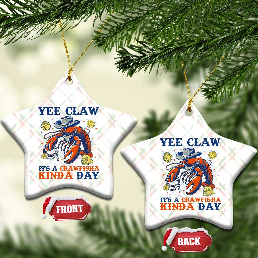 Yee Claw Lobster Ceramic Ornament It's a Crawfish Kinda Day Summer Beach Vaction Gift TS14 Print Your Wear