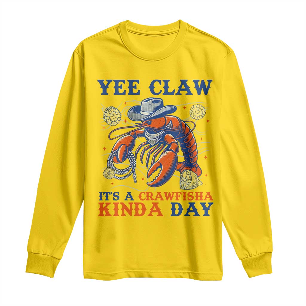 Yee Claw Lobster Long Sleeve Shirt It's a Crawfish Kinda Day Summer Beach Vaction Gift TS14 Daisy Print Your Wear