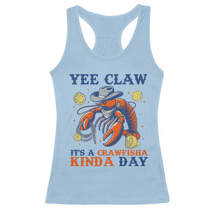 Yee Claw Lobster Racerback Tank Top It's a Crawfish Kinda Day Summer Beach Vaction Gift TS14 Light Blue Print Your Wear