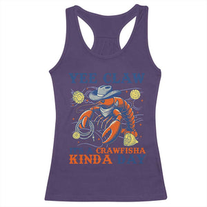 Yee Claw Lobster Racerback Tank Top It's a Crawfish Kinda Day Summer Beach Vaction Gift TS14 Purple Print Your Wear