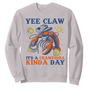 Yee Claw Lobster Sweatshirt It's a Crawfish Kinda Day Summer Beach Vaction Gift TS14 Ice Gray Print Your Wear